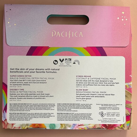 NEW! PACIFICA SHEET MASK SET • Radiant Rituals 4 Mask Set - Picture 3 of 4